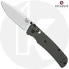 Benchmade Knives MODIFIED Benchmade Bugout 535 + KP Exclusive Panzer Green Cerakote AWT Aluminum Scales + KP Black Thumbstud & Standoffs -knifecenter shop AWT PANZERBUGOUT OPEN FRONT 3