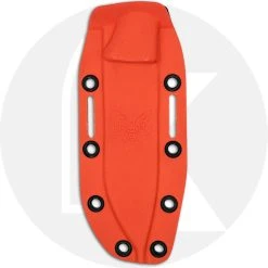 Benchmade Knives Benchmade Saddle Mountain Skinner 15002-1 - CPM S90V Drop Point Fixed Blade - Richlite / Orange G10 Handle - Hunting Knife - USA Made -knifecenter shop BM 150021 SHEESH