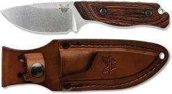 Benchmade Knives Benchmade Hidden Canyon Hunter 15017 - CPM S30V Drop Point Fixed Blade - Stabilized Wood Handle - Hunting Knife - USA Made -knifecenter shop BM 15017