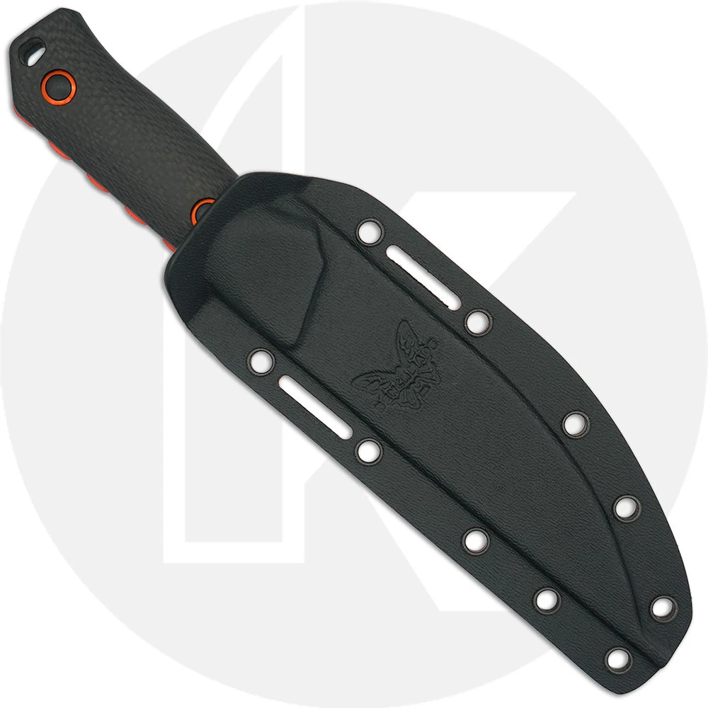 Benchmade Knives Benchmade Raghorn 15600OR - Orange CruWear Drop Point Fixed Blade - Carbon Fiber - USA Made 5 Benchmade Knives Benchmade Raghorn 15600OR - Orange CruWear Drop Point Fixed Blade - Carbon Fiber - USA Made - Image 3
