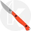 Benchmade Knives Benchmade Flyway 15700 - CPM 154 Drop Point Fixed Blade - Orange G10 - USA Made -knifecenter shop BM 15700 FRONT