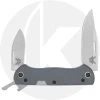 Benchmade Knives Benchmade Weekender 317 - S30V Clip Point And Spear Point - Cap Lifter - Cool Gray G10 - Slip Joint Folder - USA Made -knifecenter shop BM 317 OPEN FRONT