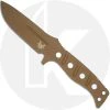 Benchmade Knives Benchmade Fixed Adamas 375FE-1 Knife - Shane Sibert - Single Piece Flat Earth CruWear Drop Point - Tan PIM Sheath - USA Made