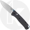 Benchmade Knives Benchmade Mini Bugout 533-3 Knife - Satin S90V Drop Point - Carbon Fiber - AXIS Lock Folder - USA Made -knifecenter shop BM 533 3 OPEN FRONT