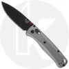 Benchmade Knives Benchmade Bugout 535BK-4 Knife - Black M390 Drop Point - Aircraft Aluminum - AXIS Lock Folder - USA Made -knifecenter shop BM 535BK 4 OPEN FRONT
