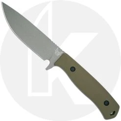 Benchmade Knives Benchmade Anonimus 539GY - CPM CruWear Drop Point Fixed Blade - OD Green G10 - USA Made