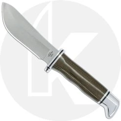 Buck Knives Buck Skinner Pro 0103GRS1 - Satin S35VN Skinner Fixed Blade - Green Canvas Micarta - Made In USA