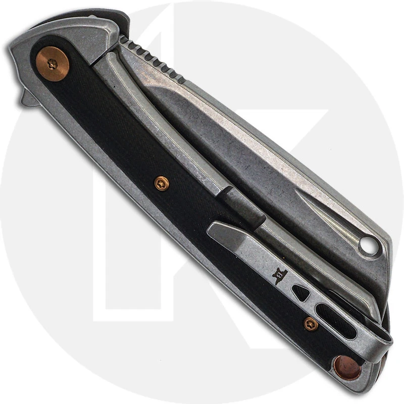 Buck Knives Buck HiLine Knife - 0263GYS - Value Priced EDC - D2 Cleaver - Gray Aluminum / G10 Front - Stonewash SS / G10 Back - Frame Lock Flipper Folder 5 Buck Knives Buck HiLine Knife - 0263GYS - Value Priced EDC - D2 Cleaver - Gray Aluminum / G10 Front - Stonewash SS / G10 Back - Frame Lock Flipper Folder - Image 3