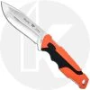 Buck Knives Buck Large Pursuit Pro Fixed Blade 0656ORS - S35VN Drop Point - Black GFN And Orange Versaflex Handle - Made In USA
