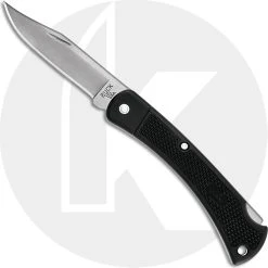 Buck Knives Buck 110 Folding Hunter LT 0110BKSLT Clip Point Blade Black Nylon Lock Back Lightweight Folder Made In USA