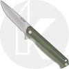 Buck Knives Buck Langford Knife 0251GRS - Value Priced EDC - Satin Drop Point - Green G10 - Liner Lock - Flipper Folder