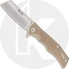 Buck Knives Buck Trunk Knife 0252TNS - Value Priced EDC - Satin Cleaver Style Blade - Tan G10 - Liner Lock - Flipper Folder -knifecenter shop BU 252TNS 1