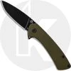 Buck Knives Buck 040 Onset Knife 0040GRS - Black Cerakote S45VN Drop Point - OD G10 - Frame Lock - Flipper Folder - USA Made -knifecenter shop BU 40GRS 1