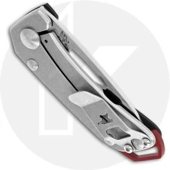 Buck Knives Buck 417 Budgie Knife 0417BKS - Compact EDC - Satin S35VN Drop Point - Black G10 / Stainless Steel - Frame Lock - USA Made -knifecenter shop BU 417BKS CLOSED BACK