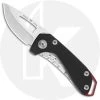 Buck Knives Buck 417 Budgie Knife 0417BKS - Compact EDC - Satin S35VN Drop Point - Black G10 / Stainless Steel - Frame Lock - USA Made -knifecenter shop BU 417BKS OPEN FRONT