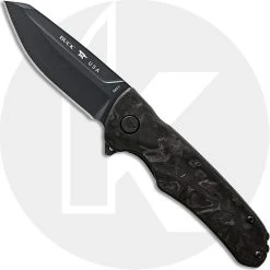 Buck Knives Buck 843 Sprint Ops 0843CFS - Black S45VN Reverse Tanto - Marbled Carbon Fiber - Liner Lock - Flipper Folder - USA Made