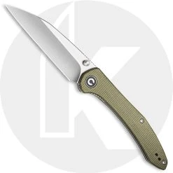 CIVIVI Knives CIVIVI Hadros Knife C20004-3 - Value Price EDC - Satin Wharncliffe - Olive Micarta - Liner Lock Folder