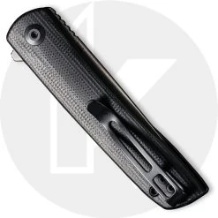 CIVIVI Knives CIVIVI Bo C20009B-3 - Gray Stonewash Nitro-V - Black G10 - Liner Lock Flipper Folder -knifecenter shop C20009B 3 Bo CLOSED BACK