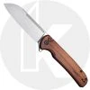 CIVIVI Knives CIVIVI Chevalier C20022-3 - Stonewash 14C28N - Cuibourtia Wood - Button Lock Flipper Folder -knifecenter shop C20022 3 Chevalier CLOSED FRONT