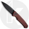 CIVIVI Knives CIVIVI Altus C20076-2 - Black Stonewash Nitro-V - Burgundy G10 - Button Lock Folder -knifecenter shop C20076 2 Altus OPEN FRONT