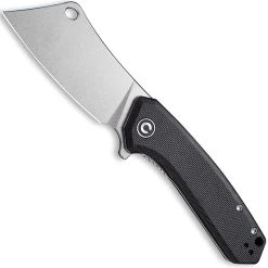 CIVIVI Knives CIVIVI Mini Mastodon Knife C2011C - Stonewash Cleaver Style Blade - Black G10 - Liner Lock Flipper Folder