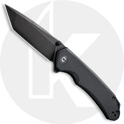 CIVIVI Knives CIVIVI Brazen Knife C2023C - Value Price EDC - Black Stonewash D2 Tanto - Black G10 - Liner Lock - Flipper Folder