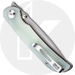 CIVIVI Knives CIVIVI Imperium Knife C2107A - Value Price EDC - Stonewash Nitro-V Drop Point - Natural G10 - Liner Lock - Front Flipper Folder -knifecenter shop C2107A Imperium CLOSED BACK