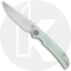 CIVIVI Knives CIVIVI Imperium Knife C2107A - Value Price EDC - Stonewash Nitro-V Drop Point - Natural G10 - Liner Lock - Front Flipper Folder -knifecenter shop C2107A Imperium OPEN FRONT