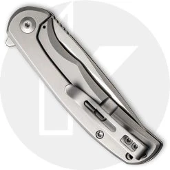 CIVIVI Knives CIVIVI NOx C2110A - Satin Nitro-V Drop Point - Gray Stainless Steel - Frame Lock Flipper Folder -knifecenter shop C2110A CLOSED BACK