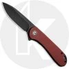 CIVIVI Knives CIVIVI Elementum Knife C907A-1 - Black Stonewash D2 Drop Point - Burgundy G10 - Liner Lock Flipper Folder