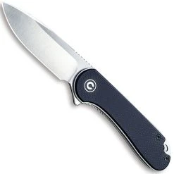 CIVIVI Knives CIVIVI Elementum Knife C907A - Satin D2 Drop Point - Black G10 - Liner Lock Flipper Folder