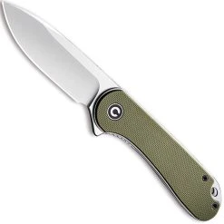 CIVIVI Knives CIVIVI Elementum Knife C907E - Satin D2 Drop Point - Green G10 - Liner Lock Flipper Folder