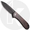 CIVIVI Knives CIVIVI Elementum C907W - Black Stonewash D2 - Black Ebony Wood - Liner Lock - Flipper Folder 1 CIVIVI Knives CIVIVI Elementum C907W - Black Stonewash D2 - Black Ebony Wood - Liner Lock - Flipper Folder -knifecenter shop C907W Elementum OPEN FRONT