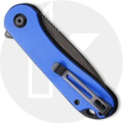CIVIVI Knives CIVIVI Elementum C907X - Black Stonewash D2 - Blue G10 - Liner Lock - Flipper Folder -knifecenter shop C907X Elementum CLOSED BACK