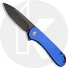 CIVIVI Knives CIVIVI Elementum C907X - Black Stonewash D2 - Blue G10 - Liner Lock - Flipper Folder -knifecenter shop C907X Elementum OPEN FRONT