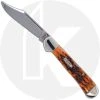 Case Knives Case CopperLock Knife 01153 - Autumn Bone - 61549L SSM - Discontinued - BNIB -knifecenter shop CA 01153 FRONT