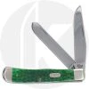Case Knives Case Trapper Knife 02178 - Jigged Green Bone - 6254 SS - Discontinued - BNIB -knifecenter shop CA 02178 FRONT