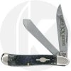 Case Knives Case Dog Leg Trapper Knife 04979 - Limited Edition IV - Pitch Black Bone - 6240SS - Discontinued - BNIB -knifecenter shop CA 04979 FRONT