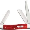 Case Knives Case Medium Stockman Knife 11321- Smooth Old Red Bone - 6318SS -knifecenter shop CA 11321