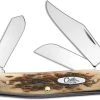 Case Knives Case Stockman, Amber Bone, CA-128 -knifecenter shop CA 128