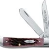 Case Knives Case Mini Trapper Knife 14070 - Limited Edition XIV - Cabernet Bone - 6207SS - Discontinued - BNIB