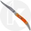 Case Knives Case Small Texas Toothpick Knife 17071 - Limited Edition XVII - Orange Peel Bone - 610096SS - Discontinued - BNIB -knifecenter shop CA 17071 FRONT