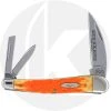 Case Knives Case Seahorse Whittler Knife 17077 - Limited Edition XVII - Orange Peel Bone - 6355WHSS - Discontinued - BNIB -knifecenter shop CA 17077 FRONT