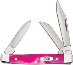 Case Knives Case Small Stockman Knife 17863 Pink Pearl Kirinite 10333SS