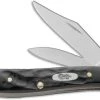 Case Knives: Case Rough Black Peanut Knife, CA-18225 -knifecenter shop CA 18225