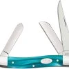 Case Knives Case Medium Stockman Knife 18583 Aqua Kirinite SparXX 10318SS