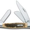 Case Knives Case Large Stockman, Amber Bone CV, CA-204