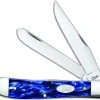 Case Knives Case Trapper Knife 23431 Blue Pearl Kirinite 10254SS