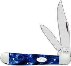 Case Knives Case Copperhead Knife 23441 Blue Pearl Kirinite 10249SS