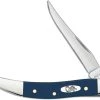 Case Knives Case Small Texas Toothpick Knife 23617 Navy Blue Synthetic 410096SS